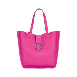 VICEVERSA by SAPAF '54 Calfskin and Nappa Leather Hot pink Tote Bag